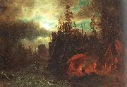 Bierstadt, Albert, The Trappers' Camp